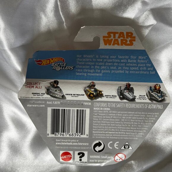 NIB! MATTEL Hot Wheels Star Wars Battle Rollers MINI Toy – LUKE SKYWALKER - Picture 5 of 5